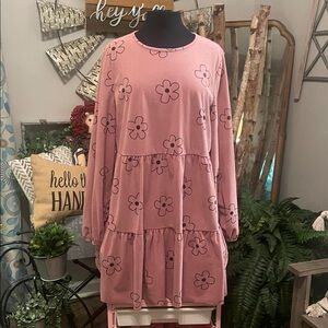 SHEIN Pink Corduroy Buttoned Top